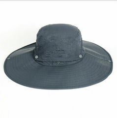 Sun Hat Summer Outdoor Sun Protection Wide Brim Bucket Hat Ultraviolet-proof Hiking Climbing Fishing Light Cap