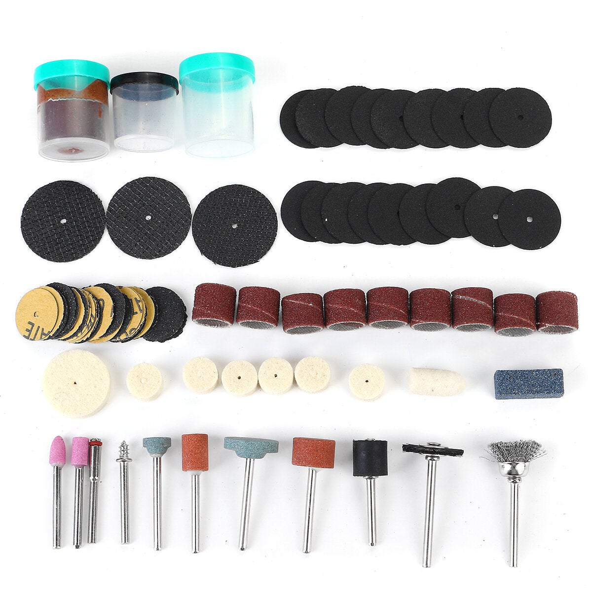 161/105pcs Power Tool Grinding Polishing Accessories Set For Cutting Engraving Grinding