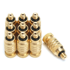 10Pcs 4mm Male Threaded Brass Fogging Nozzle Spray Sprinkler Head Irrigation Cooling