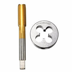 1/2-28 Titanium Coated Right Hand Thread Tap and Round Die