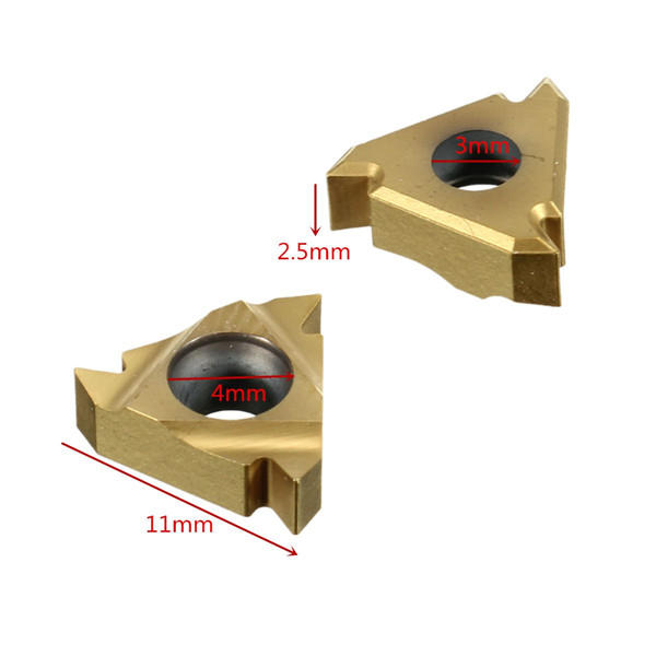 10pcs 11IR A60 Carbide Insert For Turning Tool Holder Boring Bar