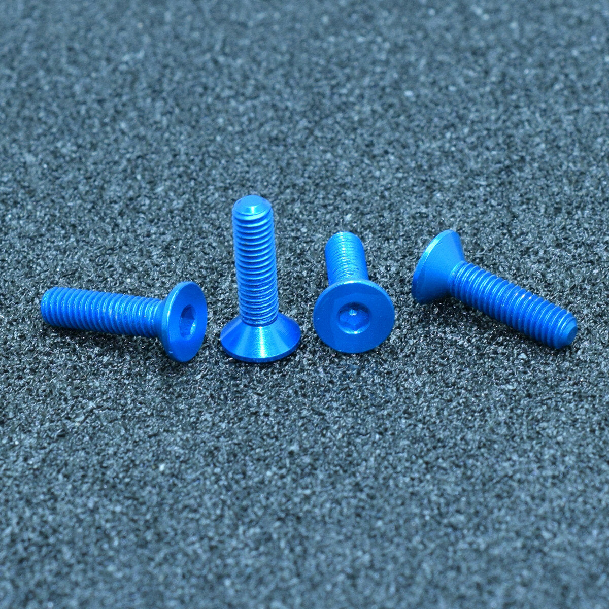 10Pcs M3x14mm Flat Countersunk Head Hex Socket Screw 7075 Aluminum Alloy Metric Bolt Screws