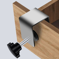 Woodworking Jig for Cabinet Drawer Installation - Steel Clamps & Clips