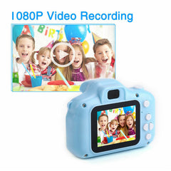 Cartoon Anti-fall Mini Children Camera 2.0 inch Screen Support Photo Video Game Function Birthday Gift Kids LCD HD Rechargeable Video Toddler Educational Toy