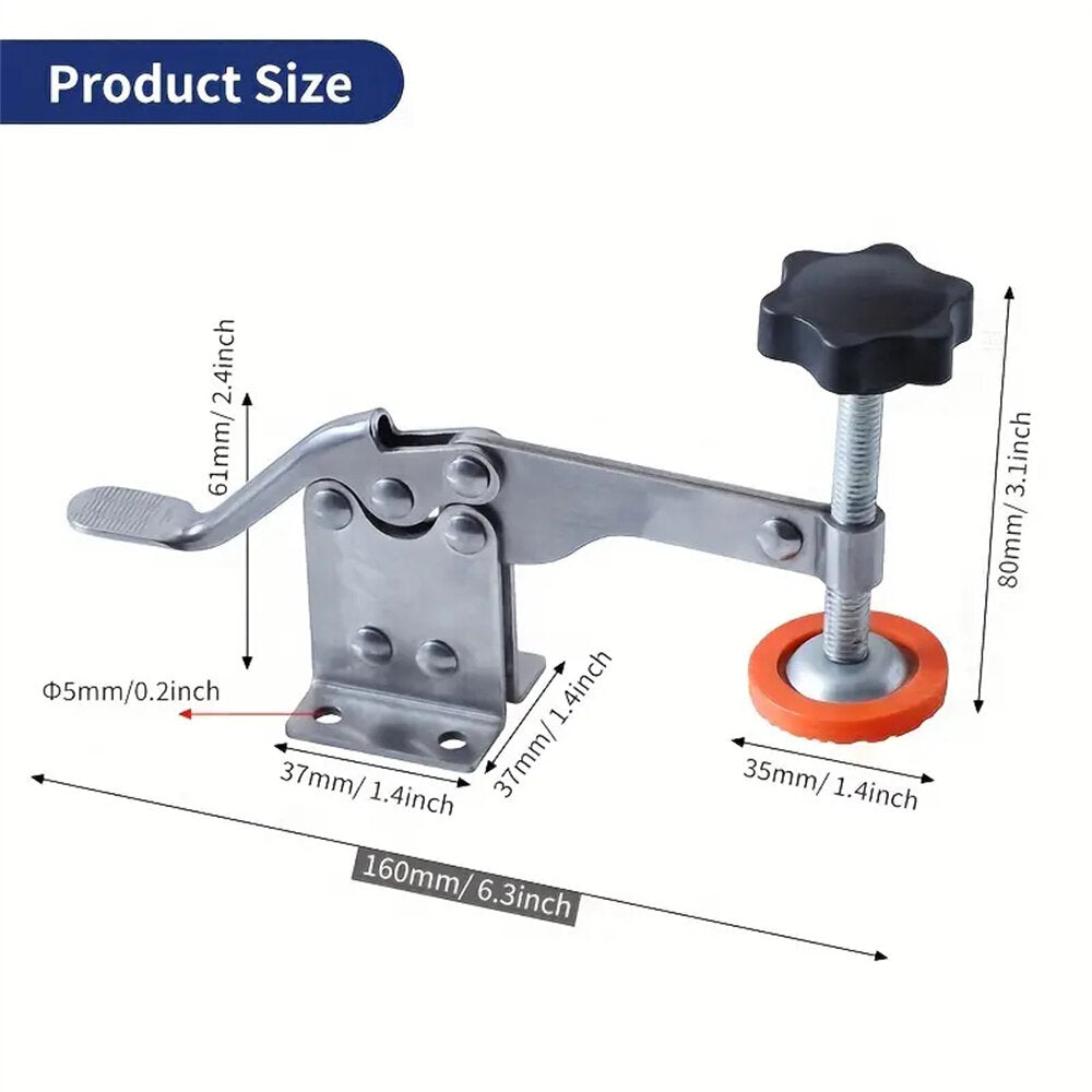 Stainless Steel Toggle Clamp - Quick-Release for Woodworking & Welding