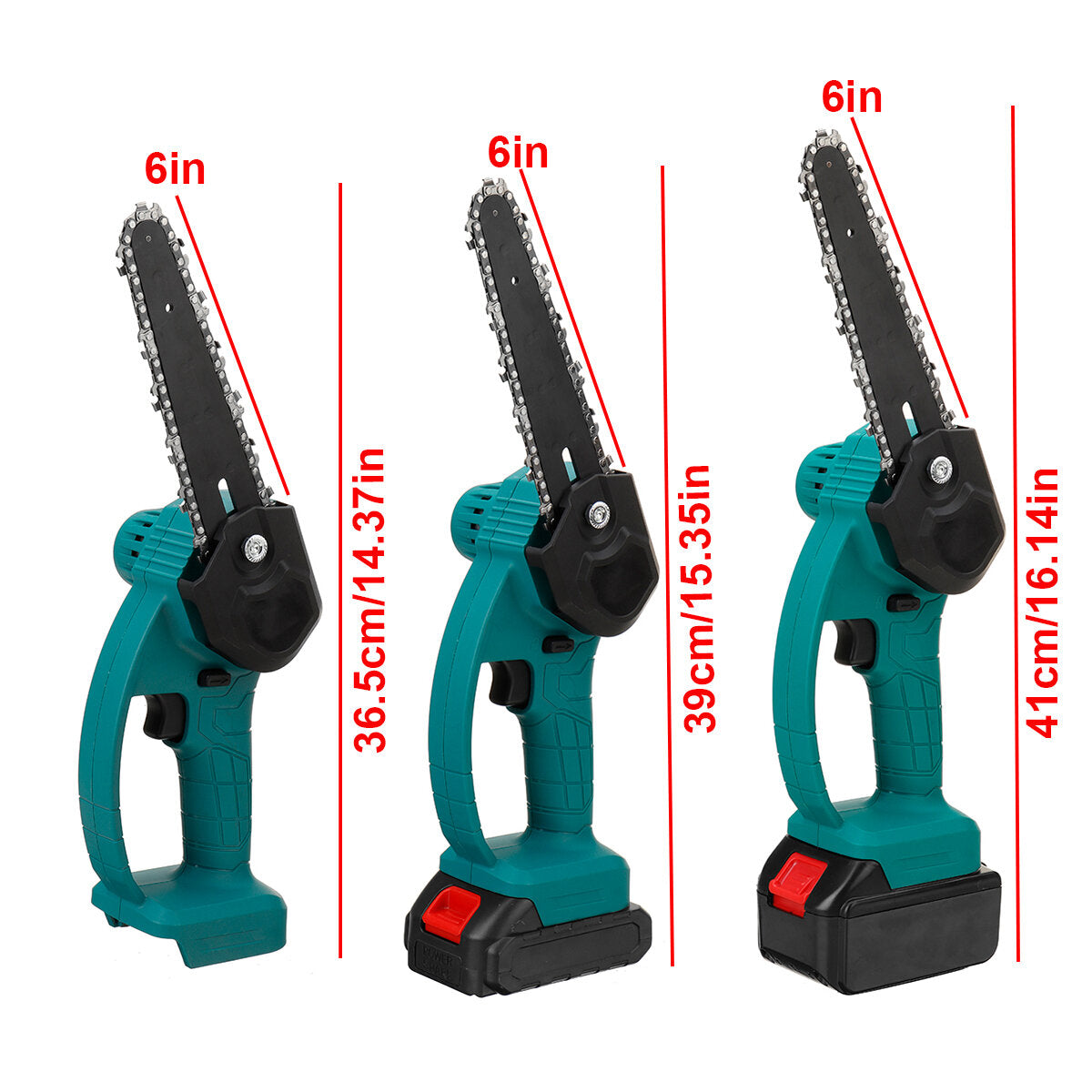6 Inch Cordless Electric Chain Saws One-Hand ChainSaw Woodworking Tool 98VF/68VF