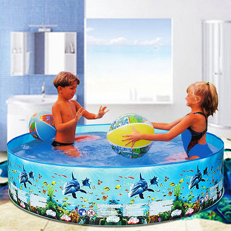 8ft Household Swimming Pool No Inflation Pool Family Swimming Pool Garden Outdoor Summer Kids Paddling Pools