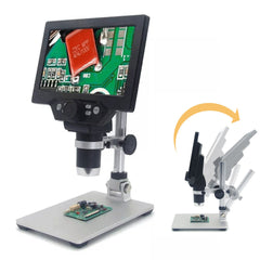 Digital Microscope 12MP 7 Inch Large Color Screen Large Base LCD Display 1-1200X Continuous