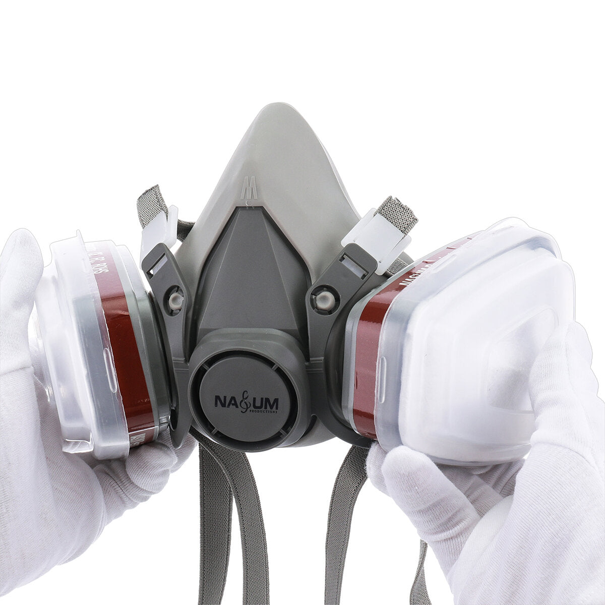 Gas Mask Half Mask NASUM for Painting Dust Chemicals Machine Polishing Welding Pesticides and Other Work Protection