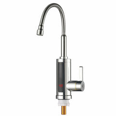 Electric Heating Faucet 2S Heating LED Ambient Light Temperature Display Instant Hot Water Tap3300W