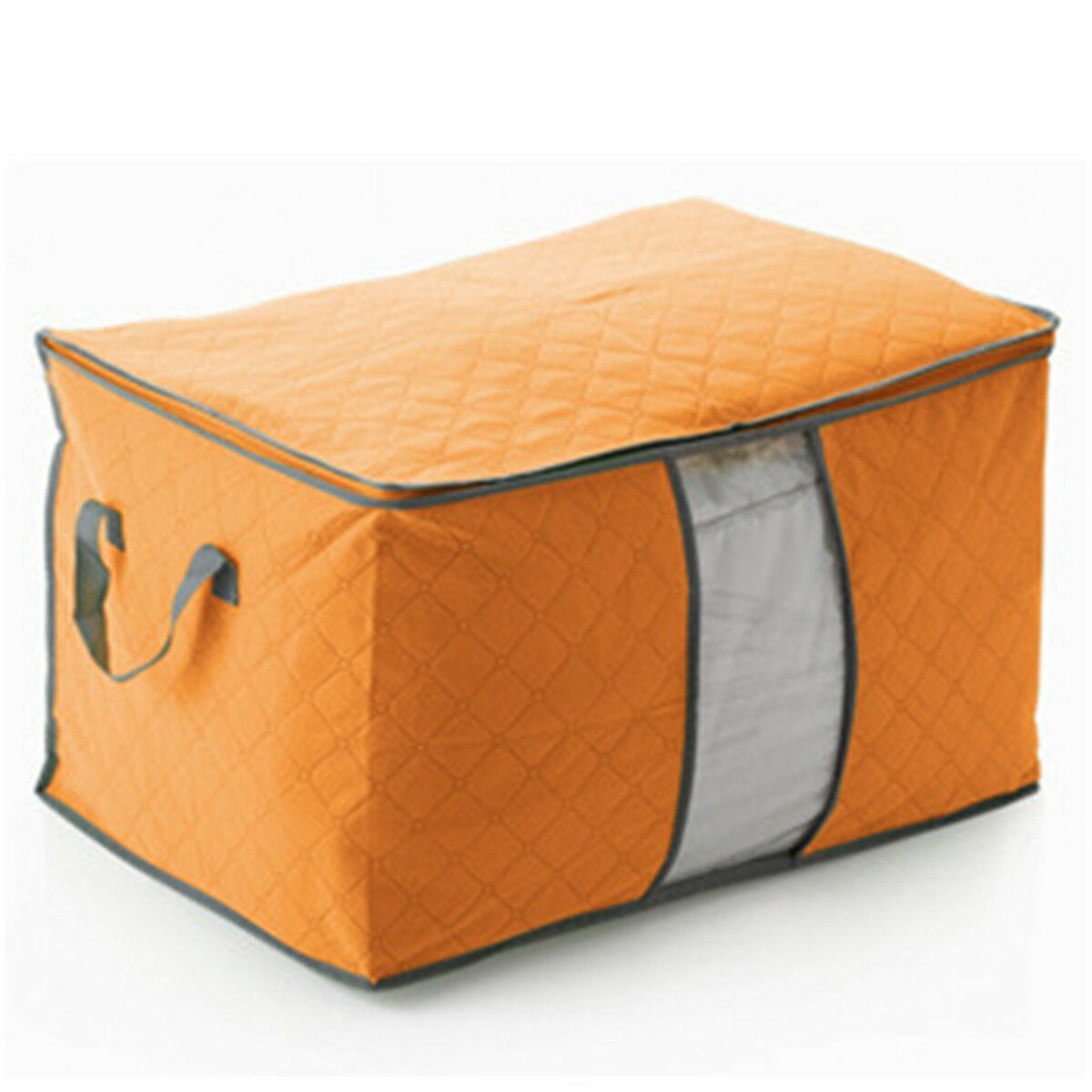 High Capacity Clothes Quilts Storage Bag Folding Organizer Bags Bamboo Portable Storage Container