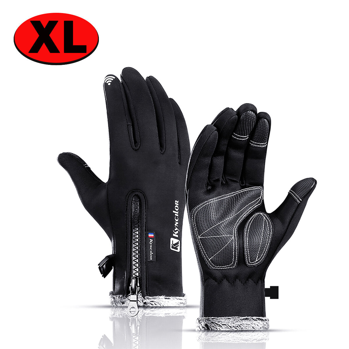 Winter Warm Outdoor Sports Gloves Fleece Windproof Non-slip Touch Screen Ski Riding Motorcycle Gloves Skiing Gloves