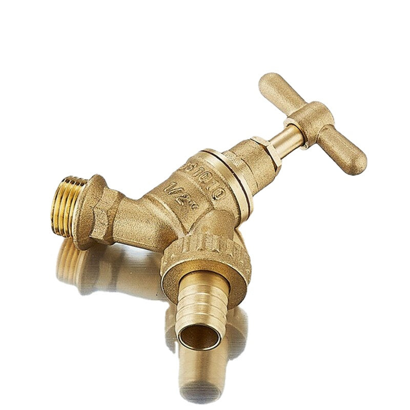 1/2 Inch Brass Slow-closing Faucet Ton Barrel Joint Accessories Outlet Water Tap Valve For Garden Irrigation