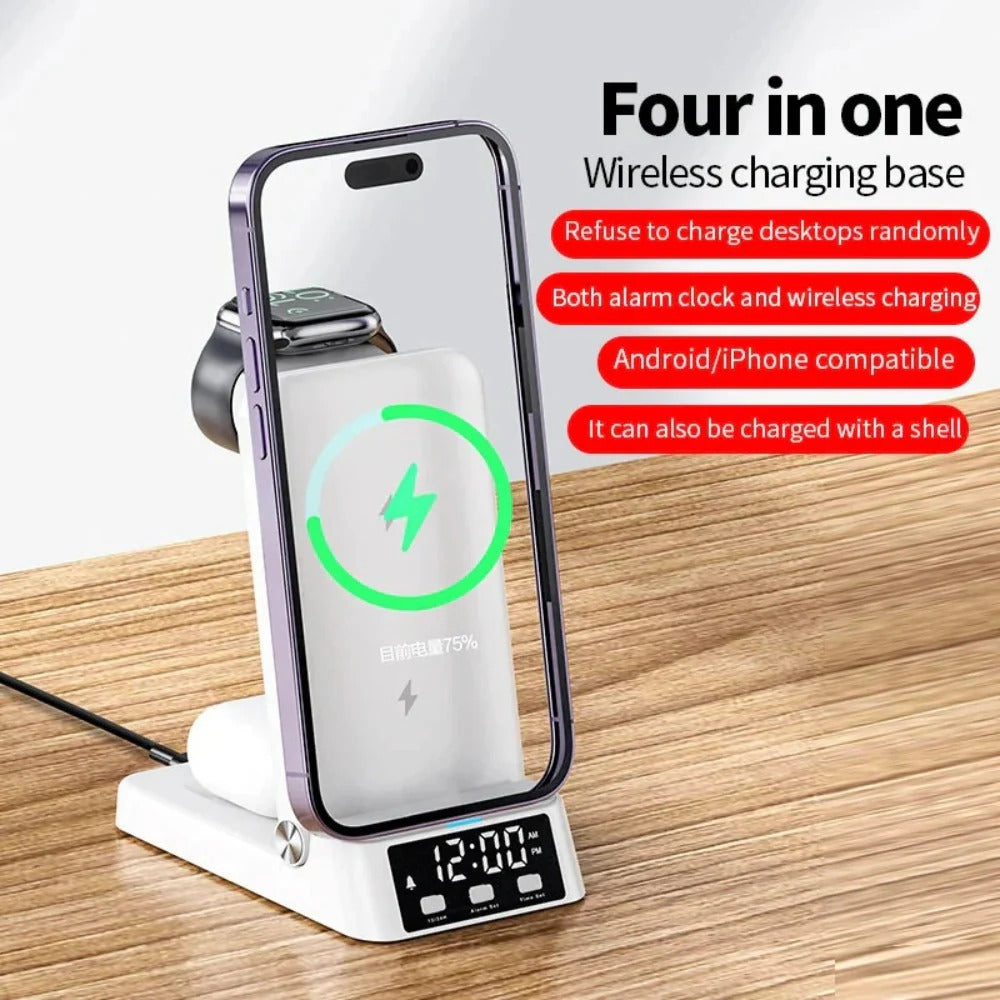 Fast Wireless Charger Bracket for Qi Phones: iPhone, Hui, Samsung, AirPods, Watch