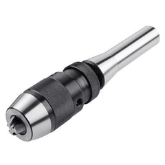 1/32 - 1/2 Inch 1-13mm Keyless Drill Chuck Tool Self Tighten with R8 Shank For CNC