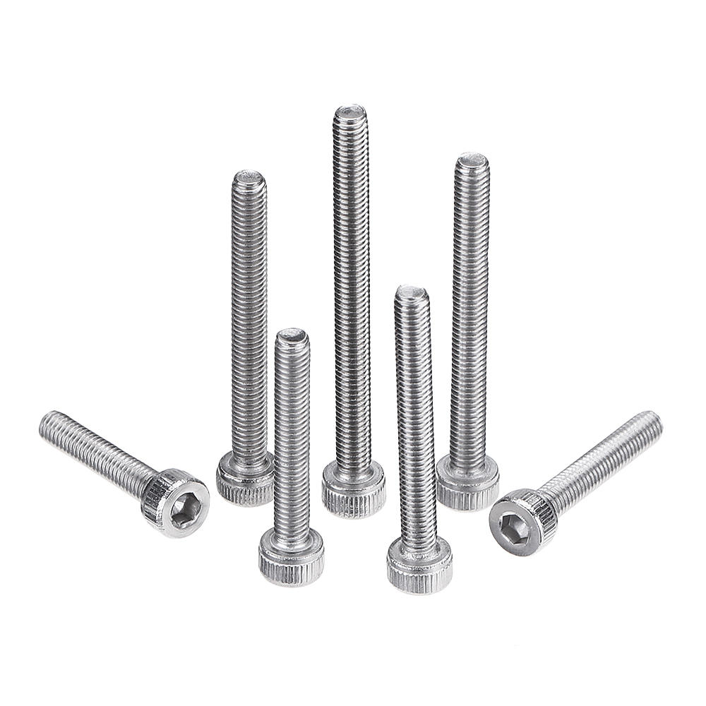 280Pcs M3 304 Stainless Steel Hex Socket Cap Head Screw Bolts Assortment Set