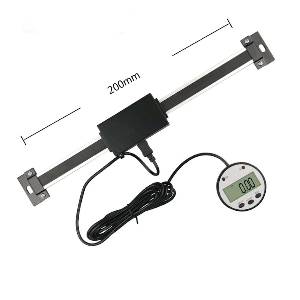 100mm to 600mm Linear Scale Digital Display Ruler Horizontal Vertical Dual-purpose Machine Tools