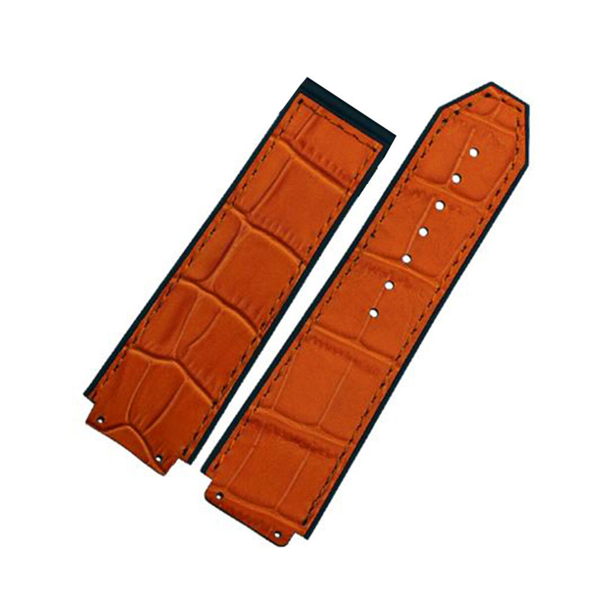 Replacement 25mm Rubber Leather Watch Band Strap For Hublot Big Bang