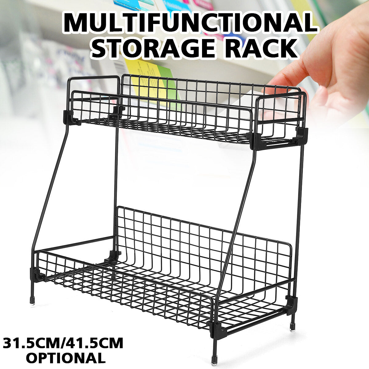 Multi-functional Makeup Rack Storage Box Kitchen Dormitory With Multi-layer Book Desktop Racks