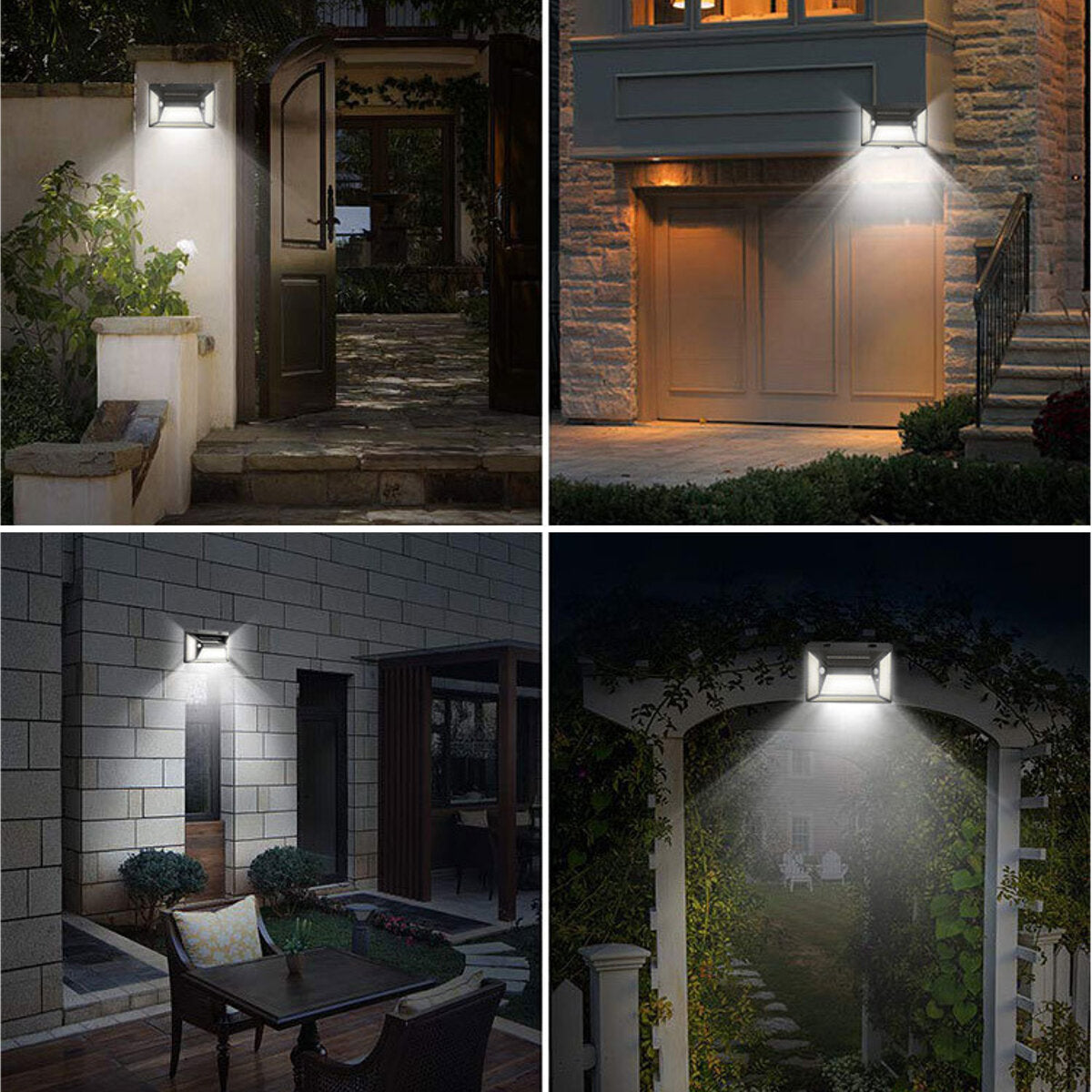 316LED Solar Garden Light Motion Sensor Waterproof Wall Lamp for Garden Patio Outdoor Light