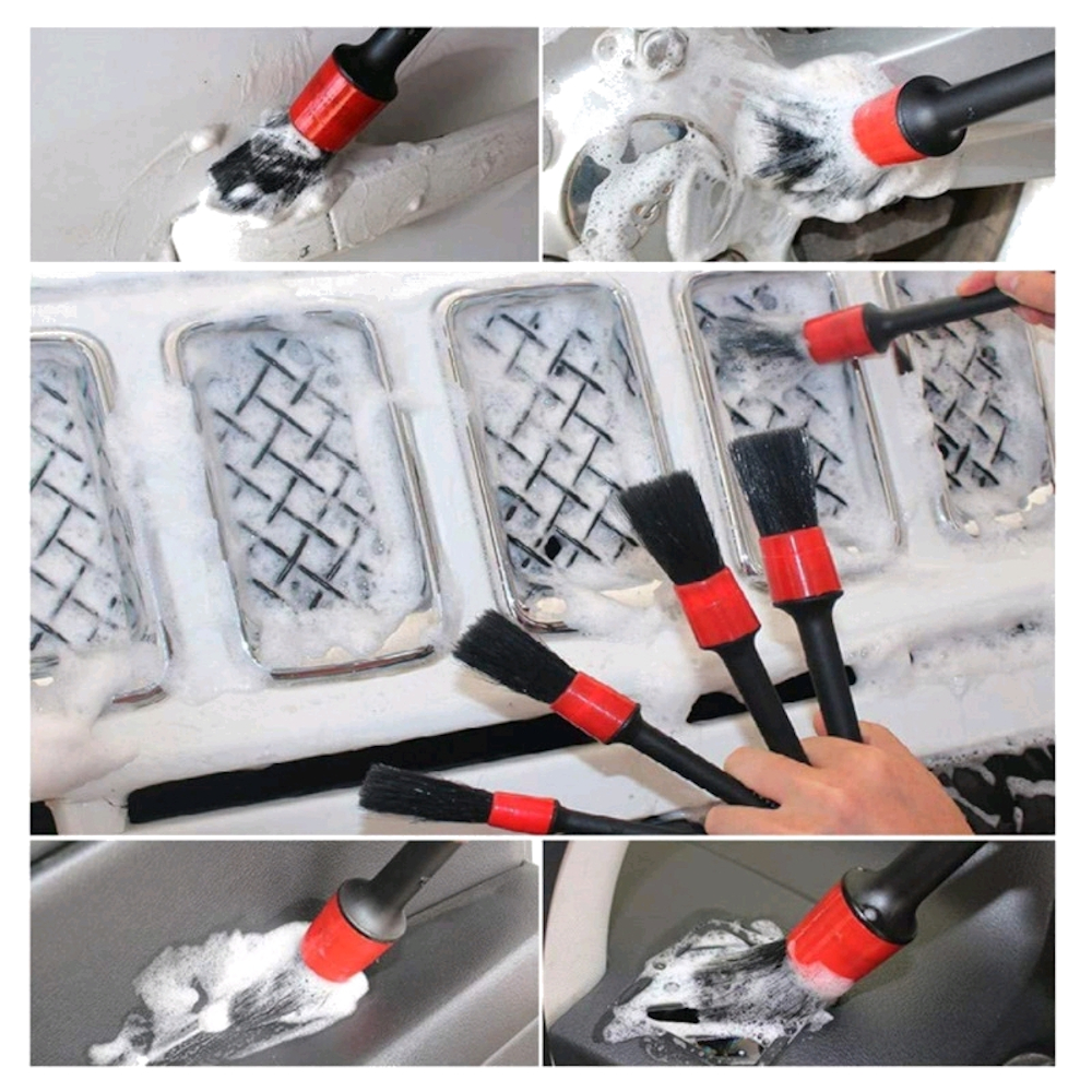 10pcs Detailed Brush Wheel Hub Cleaning Brush Car Wash Glove Gap Brush Set for Cleaning Cars and Car Washes