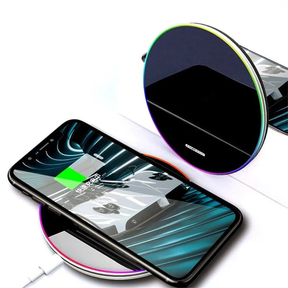 Fast Wireless Charger Pad for iPhone 14 Pro Max, Samsung, Xiaomi - 15W/10W/7.5W/5W