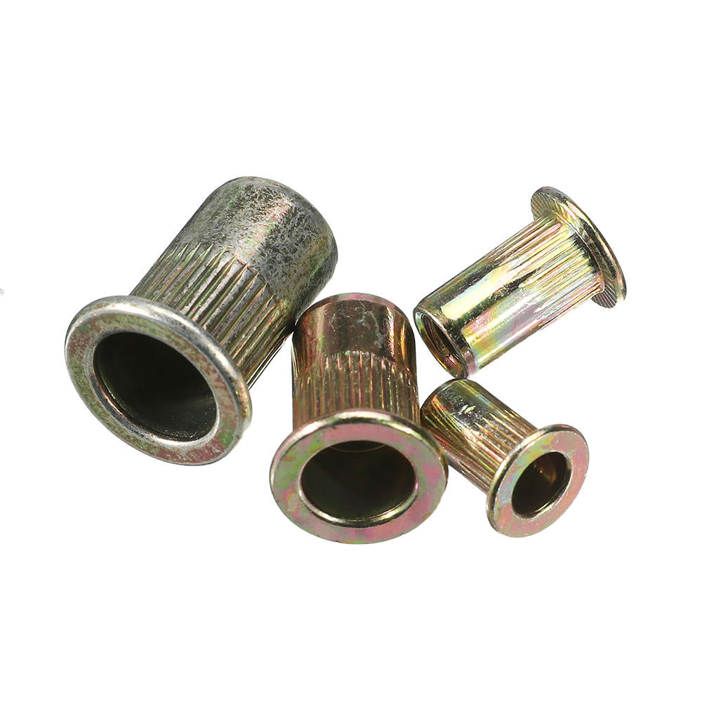 220Pcs Mixed Steel Rivet Nut Rivnuts Blindnuts Nutserts M3-M10 Nut Insert Rivet Assortment Kits