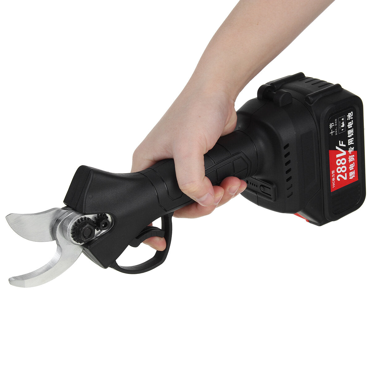 1000W 4 Speeds Electric Pruning Shears Garden Scissor Hedge Trimmer Black