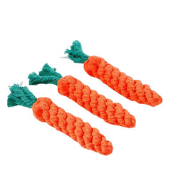 Creative Environmental Simulation Carrot Cat Dog Knot Double Knot Cotton Rope Pet Toys