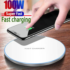 100W Fast Wireless Charger for iPhone, Samsung, Xiaomi, Hui - Induction Pad