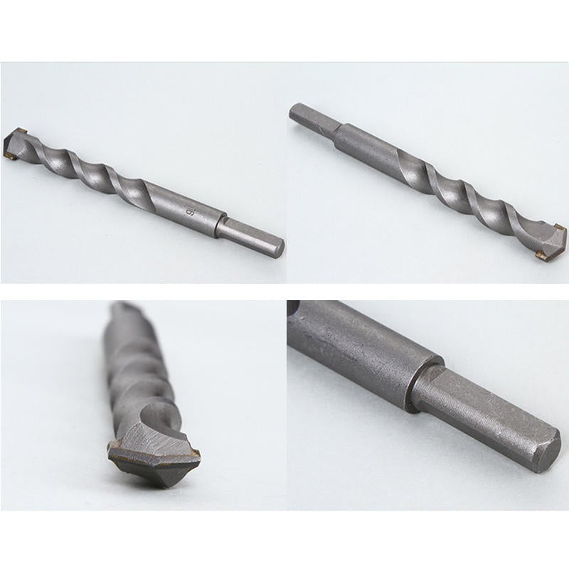 Triangular Handle Tungsten Alloy Twist Drill Bits For Pistol Percussion Tools