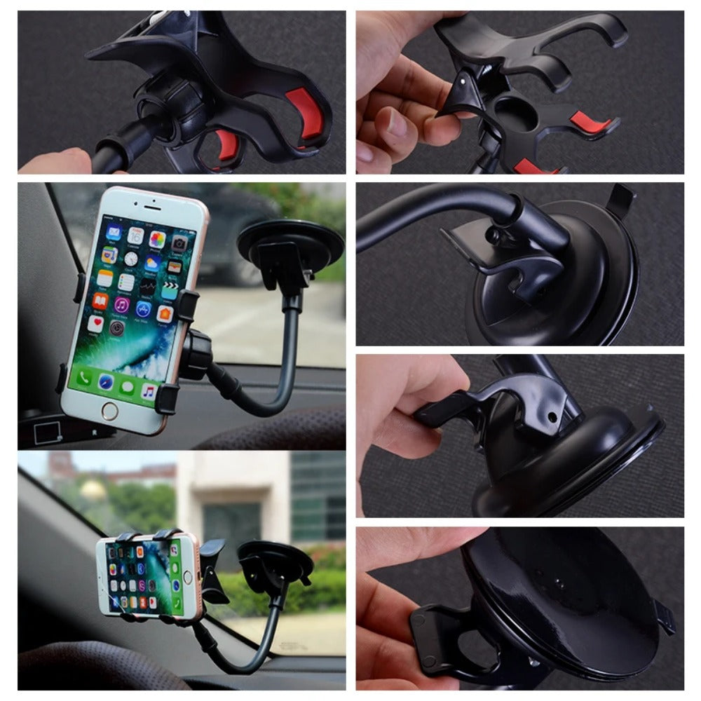 360° Rotating Car Phone Holder Mount for iPhone, Samsung, Xiaomi