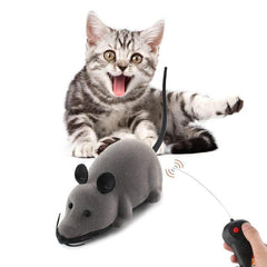 Creative Pet toxic Remote Control Mouse Pet Cat Dog Toy Lifelike Funny Flocking Rat Toy