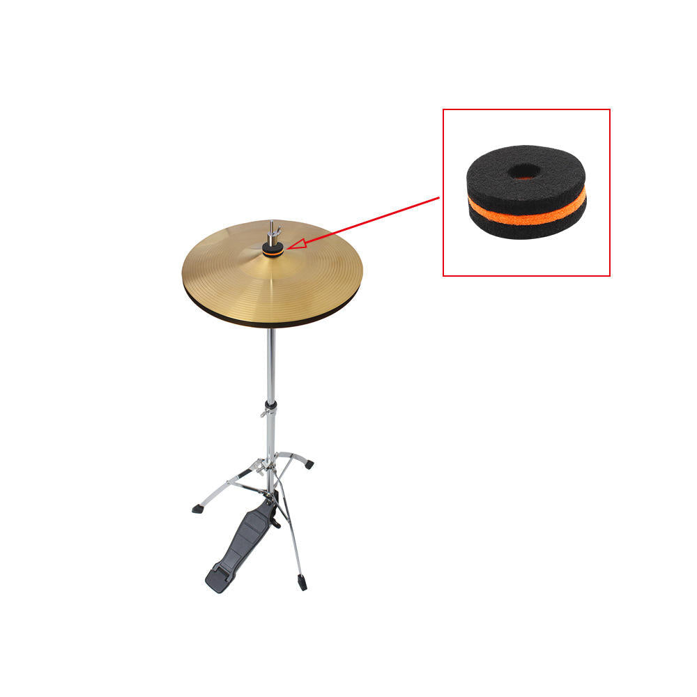 10 Packs Drum Cymbal Felt Pad Protection Round Separator Drum Mat for Drum Bracts