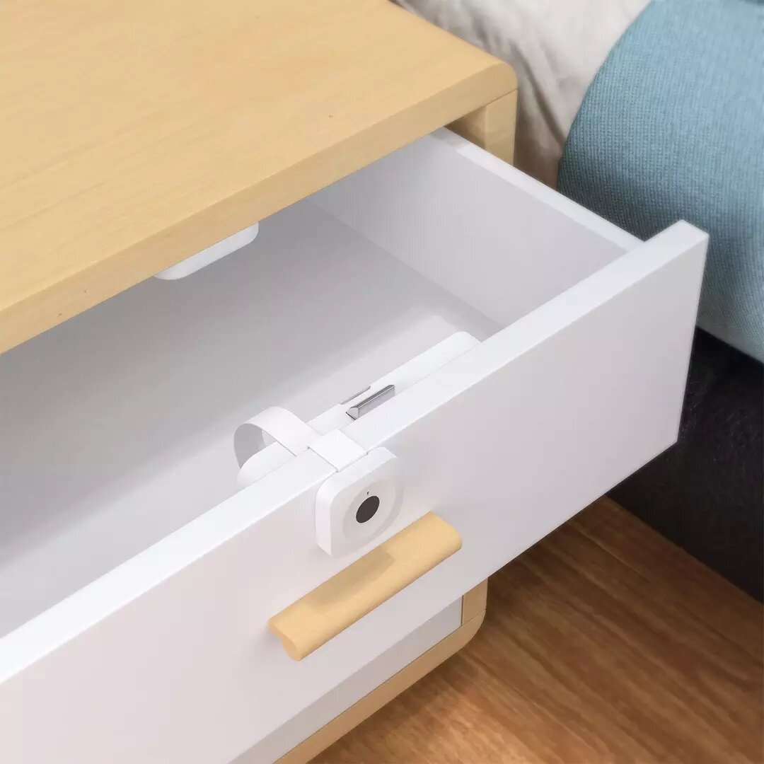 Smart Drawer Cabinet Lock Keyless Unlock Anti-Theft File Security Fingerprint Lock