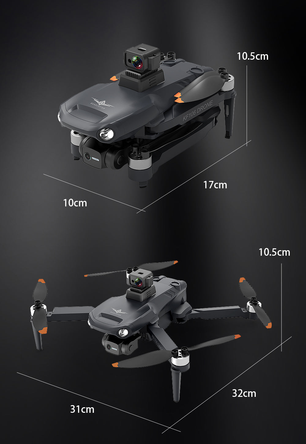 GPS 5G WiFi 3KM FPV with 6K HD Camera 3-Axis Gimbal Obstacle Avoidance Optical Flow Positioning Brushless Foldable RC Drone Quadcopter RTF