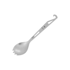 3in1 Multipurpose Titanium Spoon+Fork+Opener Ultra-light Portable Cutlery Outdoor Camping Picnic Tableware