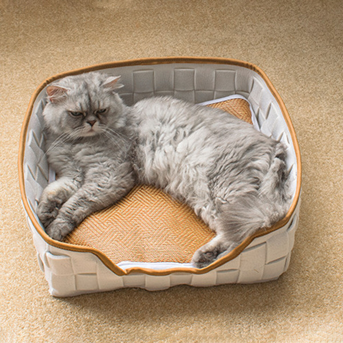 Natural Felt Pet Cat Cave Beds Nest House For Cats Small Dogs Pets Supplies