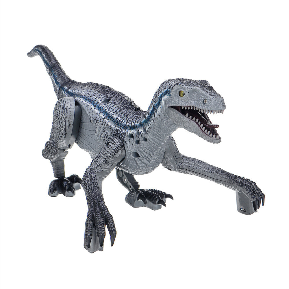 Remote Control Infrared Dinosaur Toy RC Realistic Velociraptor Simulated Jurassic Dinosaur with Sound Light