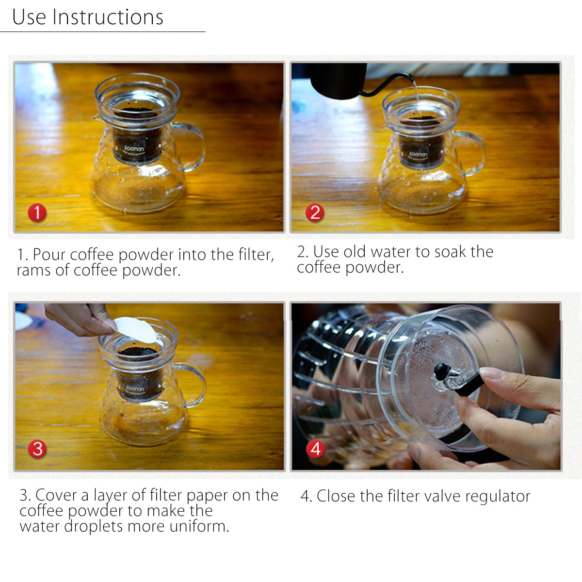 1000mL Glass Cold Iced Drip Brew Home Coffee Maker Pot Pour Over Coffee Maker Coffee Machine