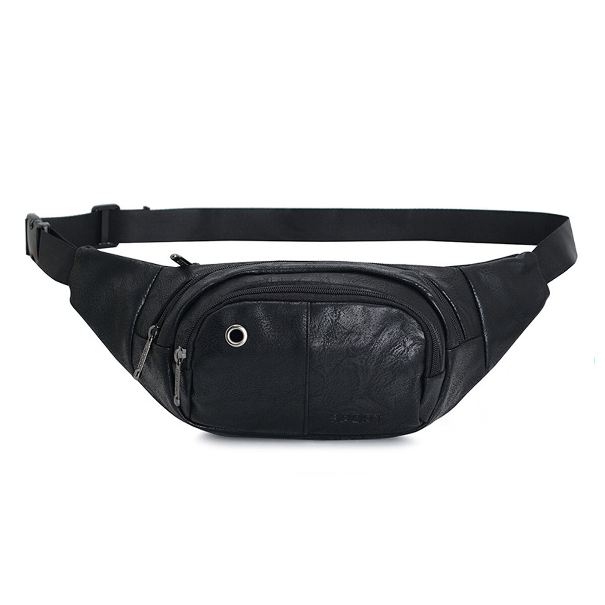 Tool Belt Bag Multi-functional Chest Tote Zipper Polyurethane Leather Travel Waist Bag