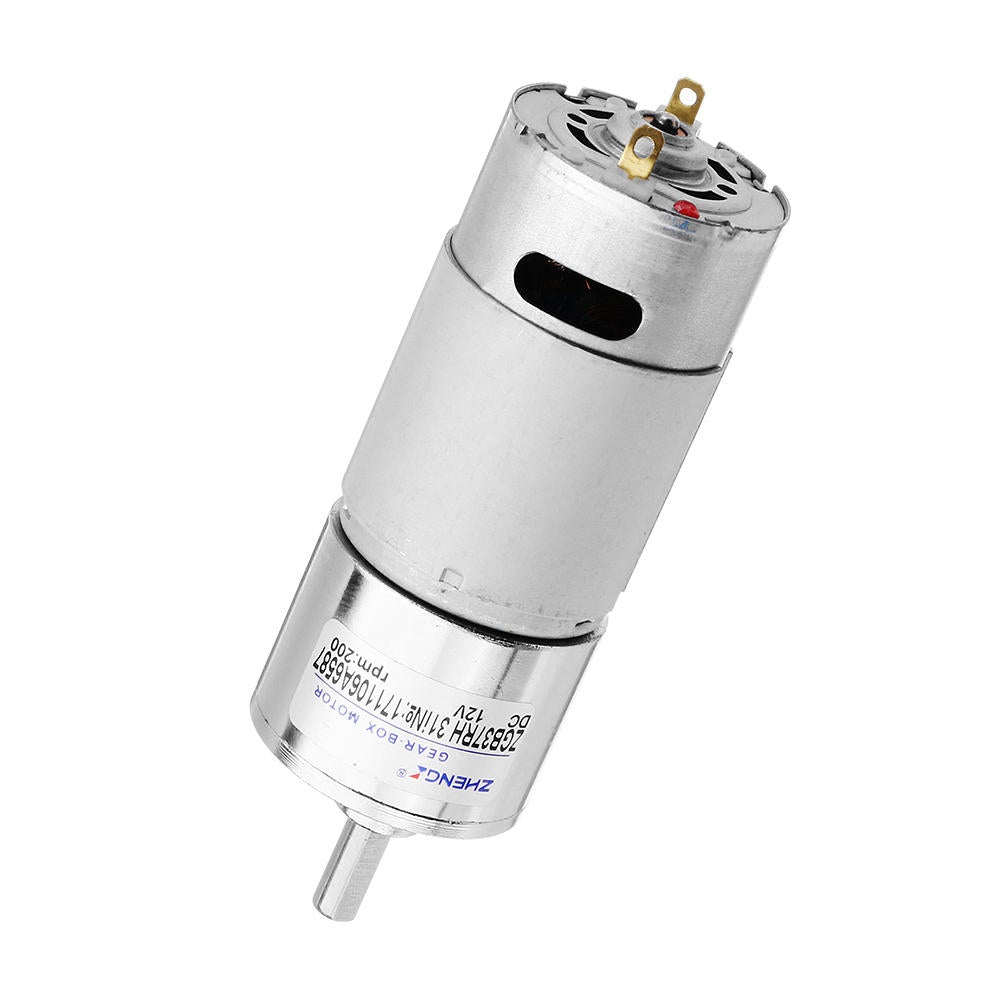 12V 200rpm Gear Motor Reduction DC