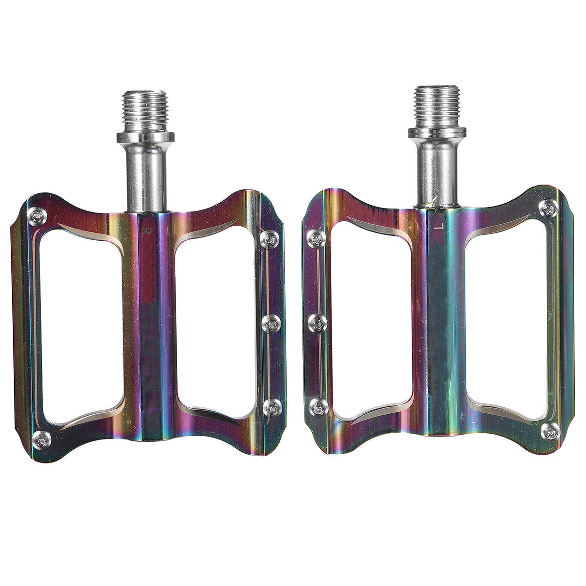 1 Pair Of Bike Pedals Anti-slip Mountain Road Bike Platform Aluminum Alloy Bicycle Flat Foot Platform Outdoor Cycling Bicycle Pedals