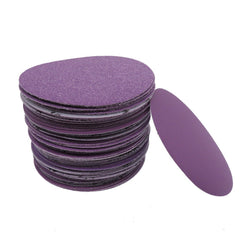 100pcs 4 Inch 100mm 80 Grit Purple Sanding Disc Waterproof Hook Loop Sandpaper for Metal Wood Car Furniture Polishing