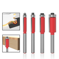 Double-Edged Straight Extended Bearing Trimming Cutter For Wood Engraving Machine