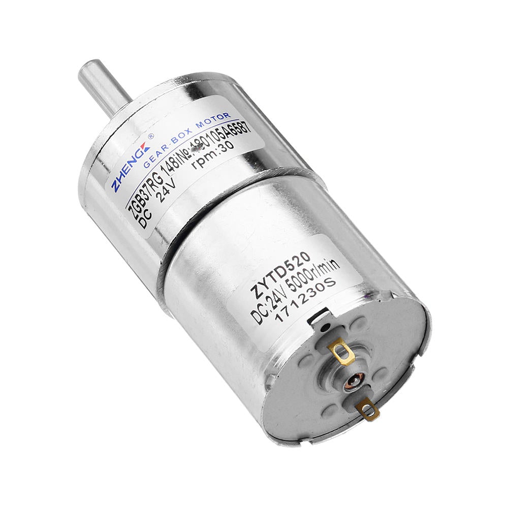 24V 30rpm Reduction Motor 37mm DC Gear Motor