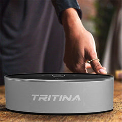 Tritina Bluetooth Wireless Speaker with HD Stereo Sound, Touch Controls, LED Lights, Built-in Mic for Hands-free Calls, TF Card & AUX Support