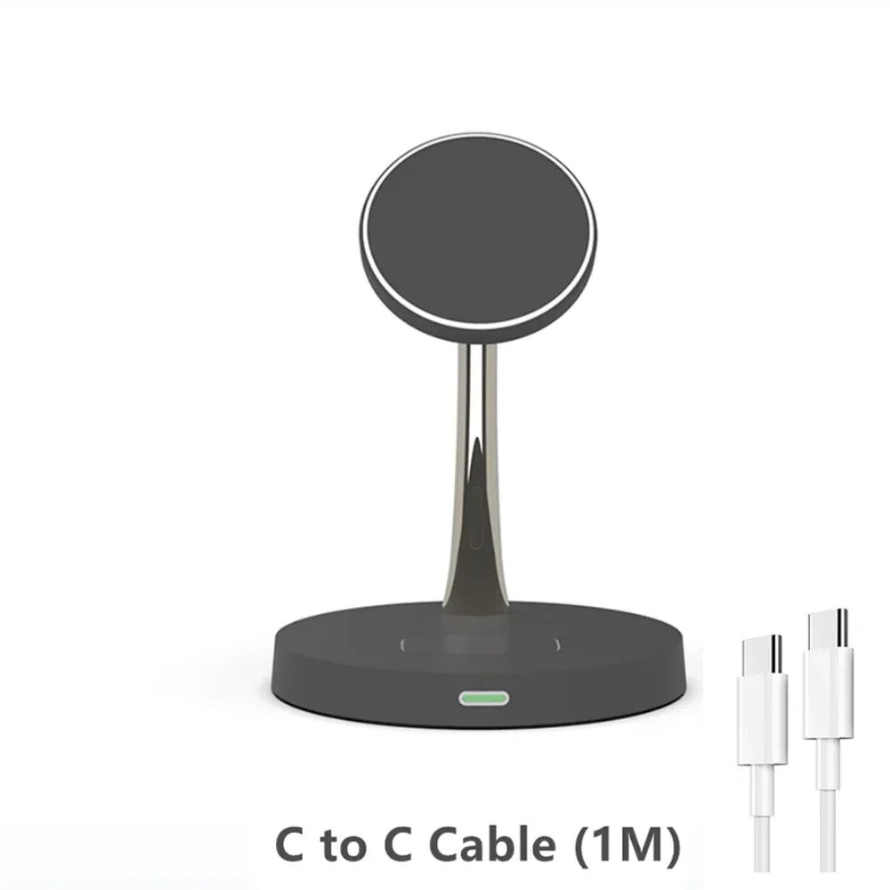 30W Magnetic Wireless Charger for iPhone 15/14/13/12 Pro Max, AirPods, Apple Watch