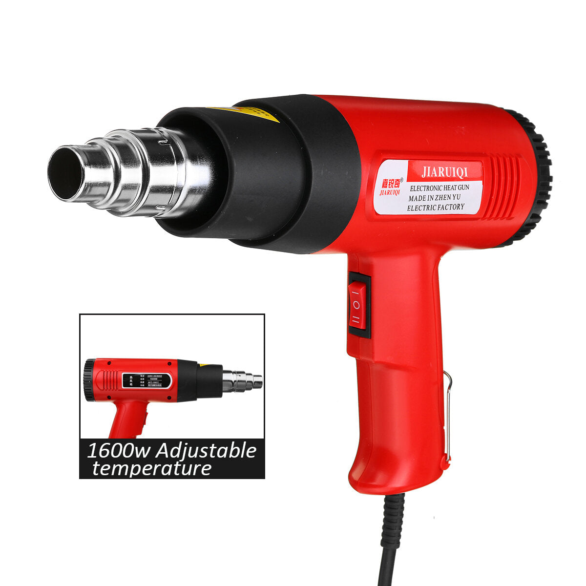 1600W/2000W Industry Grade Plastic Welding Hot Air Torch Machine Adjustable Temperature Tool