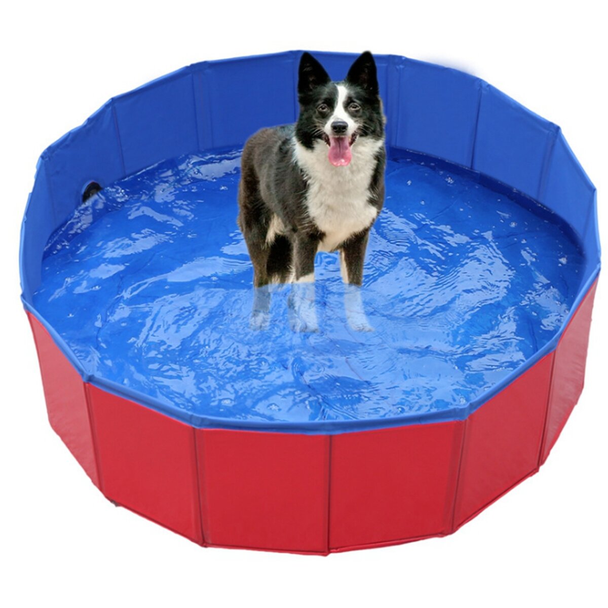 100*30cm Folding Dog Bath Pool Pet Swimming Bath Tub Kiddie Pool for Dogs Cats Kids Puppy Supplies